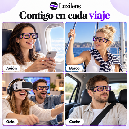 Luxilens · Gafas antimareo para viajar sin náuseas