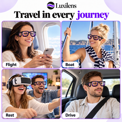 Luxilens · Óculos para o enjoo em viagem